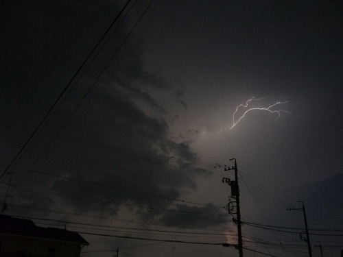今日の楽書　「雷神」