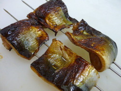 秋刀魚と栗御飯