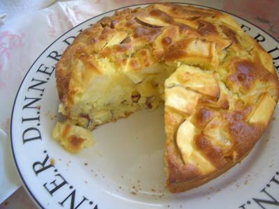 アップルバナナのおさつなケーキ