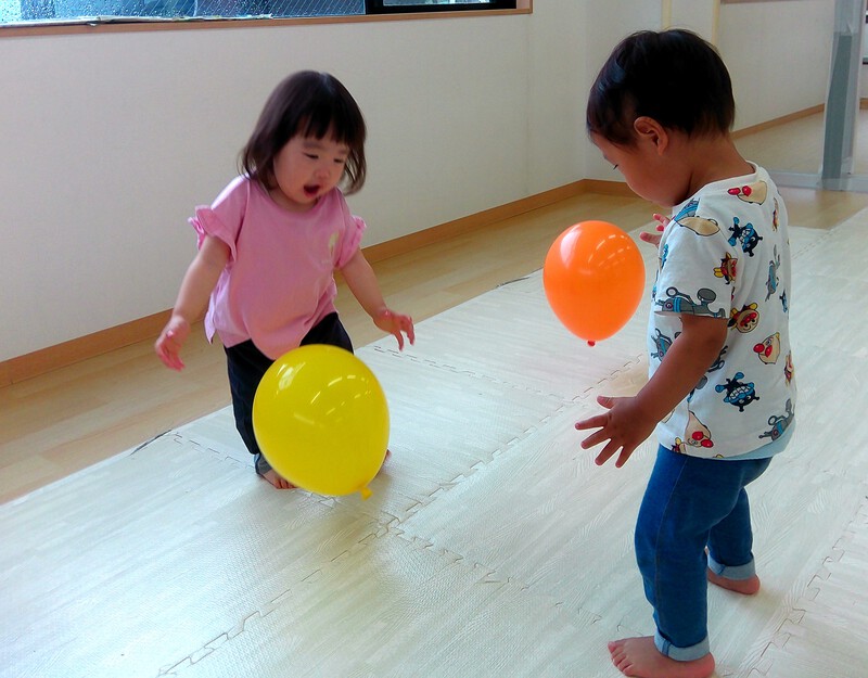 風船遊び♪