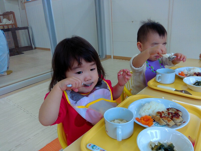 給食おいしいね☆