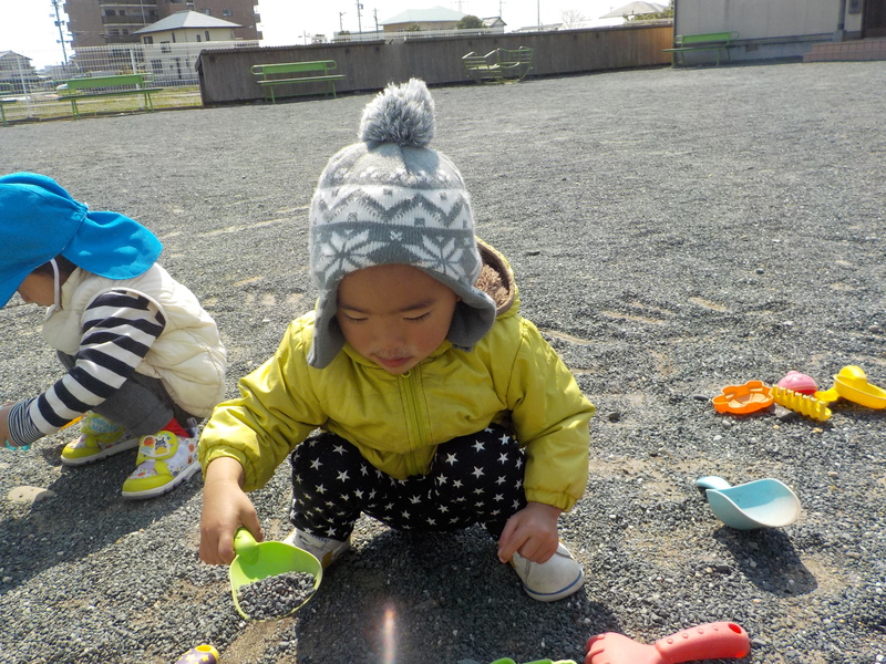 土曜保育　いい天気☀