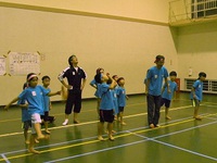 第1回さしみ教室第運動会②スリッパ飛ばし 2013/11/28 10:39:35