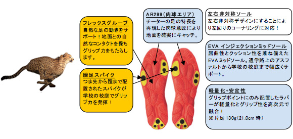 瞬足　チーター