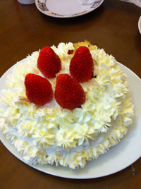 遅れました！！ケーキ 2012/12/28 17:08:00