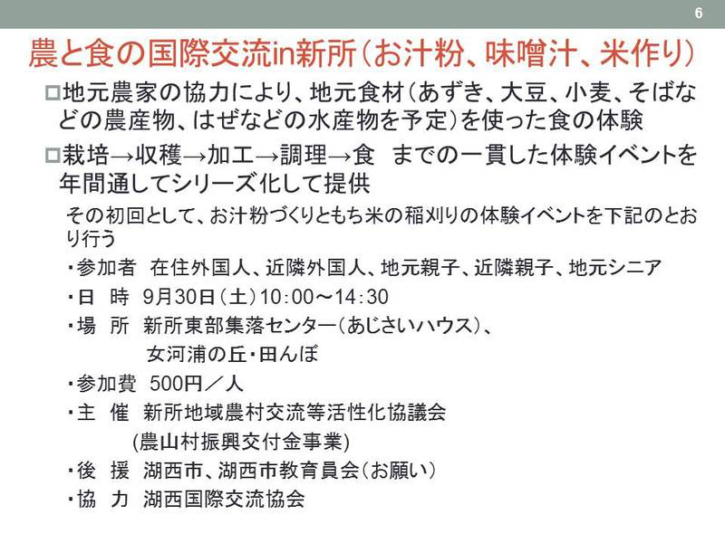 新所地域農村交流等活性化協議会の開催