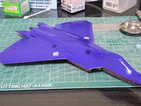 1/72 F-22ラプター③基本塗装開始