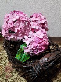 クレイフラワー　紫陽花