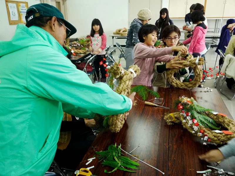 親子でお正月しめ縄作り　in掛川