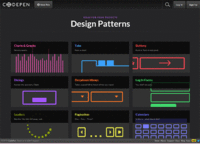 デザインパターンを集めたサイト「Design Patterns on CodePen」