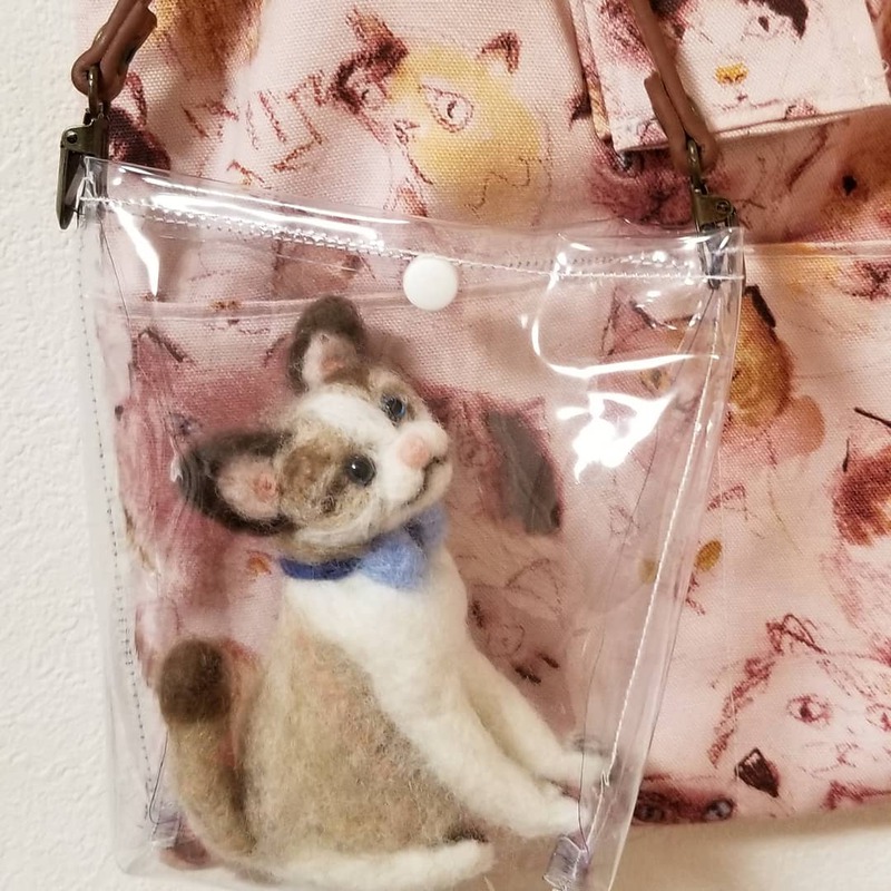 羊毛フェルト　猫