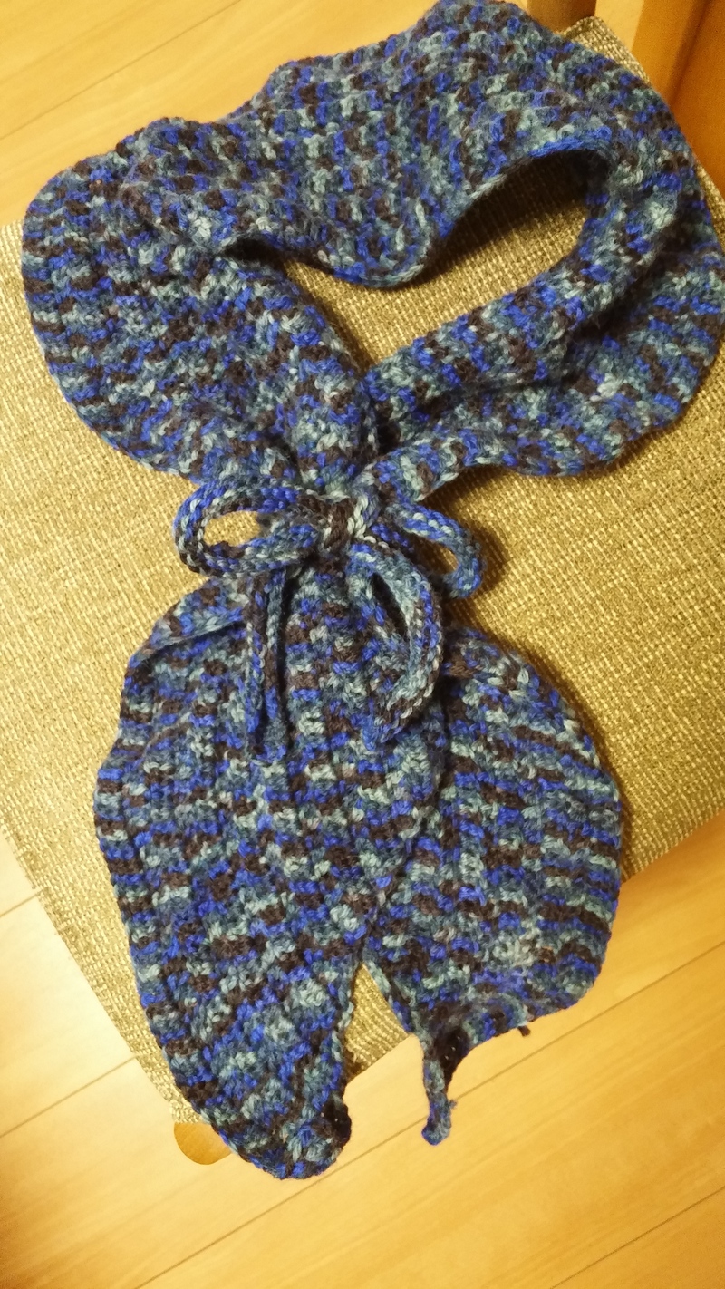 編み物　マフラースカーフ