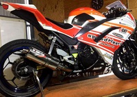 NINJA250フルエキゾースト 2017/02/04 18:23:56