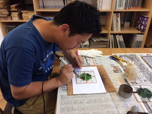 自宅のステンドグラスを作る〜( ´ ▽ ` )ﾉ