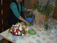 お花を生けてます