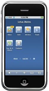 iPhone向けNotes「Lotus iNotes」発表