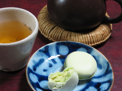 マカロンと発酵茶