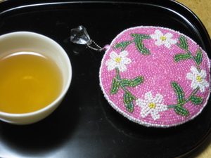 夜のお茶と桜大福♪