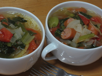 スープスパゲッティの食べ方は？