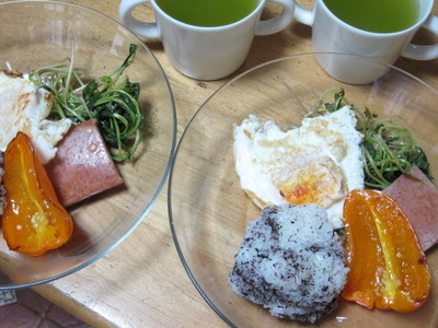 お急ぎ朝食！