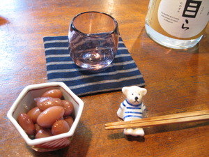 栗焼酎　「自ら」　の肴
