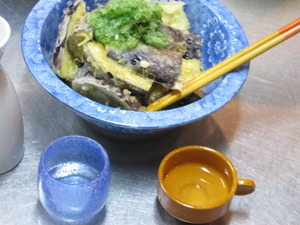 なすの天ぷらが旨い！