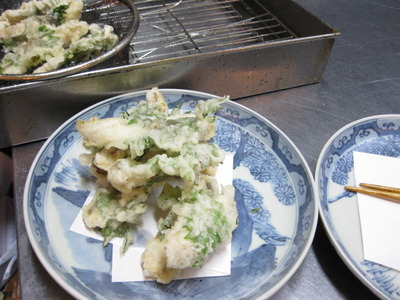 旬の一品　梅しそ揚げ