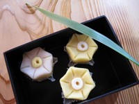 自製和菓子　「練りきり」