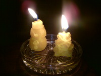 高質のみつろうキャンドルでクリスマス♪ 2009/12/31 19:29:57