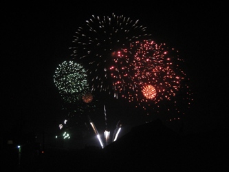 飛龍祭りの花火
