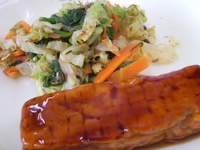 かじきまぐろの照り焼き
