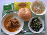 ほうれんそうとたまごのソテー