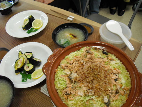 第一回お料理教室の成果、写真入り！鶴亀鰻寮、皆さんよろしく！