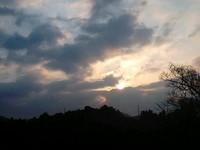 雲間の太陽♪ 2009/02/06 06:54:16