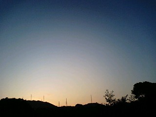 久しぶりの日の出です。