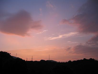 朝焼け＆雲間の日の出♪