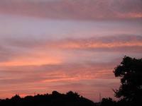 朝焼け、そして日の出♪ 2008/10/31 06:51:26