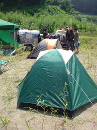 4000円のテント完成(^O^) 2009/08/22 12:51:15