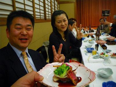 お世話になった保険会社社員の皆さんをお見送りする会