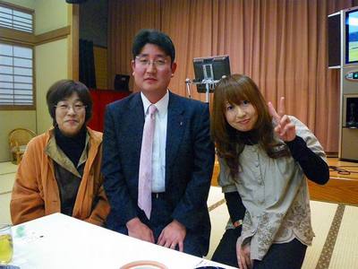 お世話になった保険会社社員の皆さんをお見送りする会