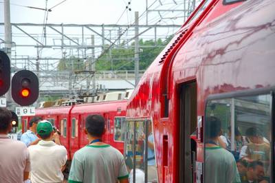 パノラマカー　新可児～御嵩　　団体列車からその１