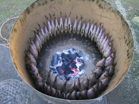 アマゴの素焼き