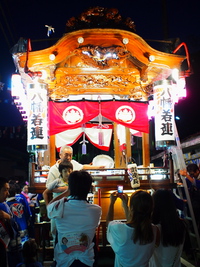 八幡若連　水窪町奥領家神原　先代八まん連　浜松まつり最古の一層唐破風屋台 2015/03/14 20:45:45