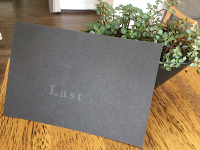 ガラスインスタレーション「LAST」