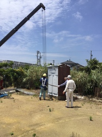 仮設トイレ撤去処分 2016/05/27 23:01:08