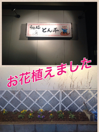 淋しかった玄関先に 2013/03/01 18:24:41