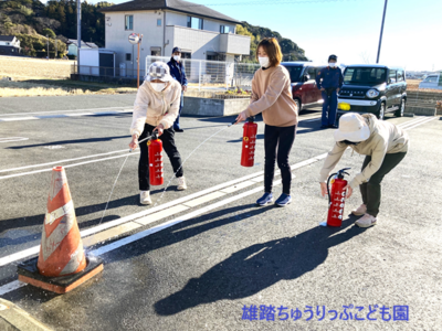 消防訓練がありました