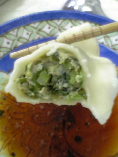 プニュプニュ、ツルツル水餃子