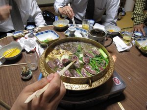 千茂登の鴨料理を・・・