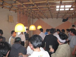 朝市の打ち上げにて・・・
